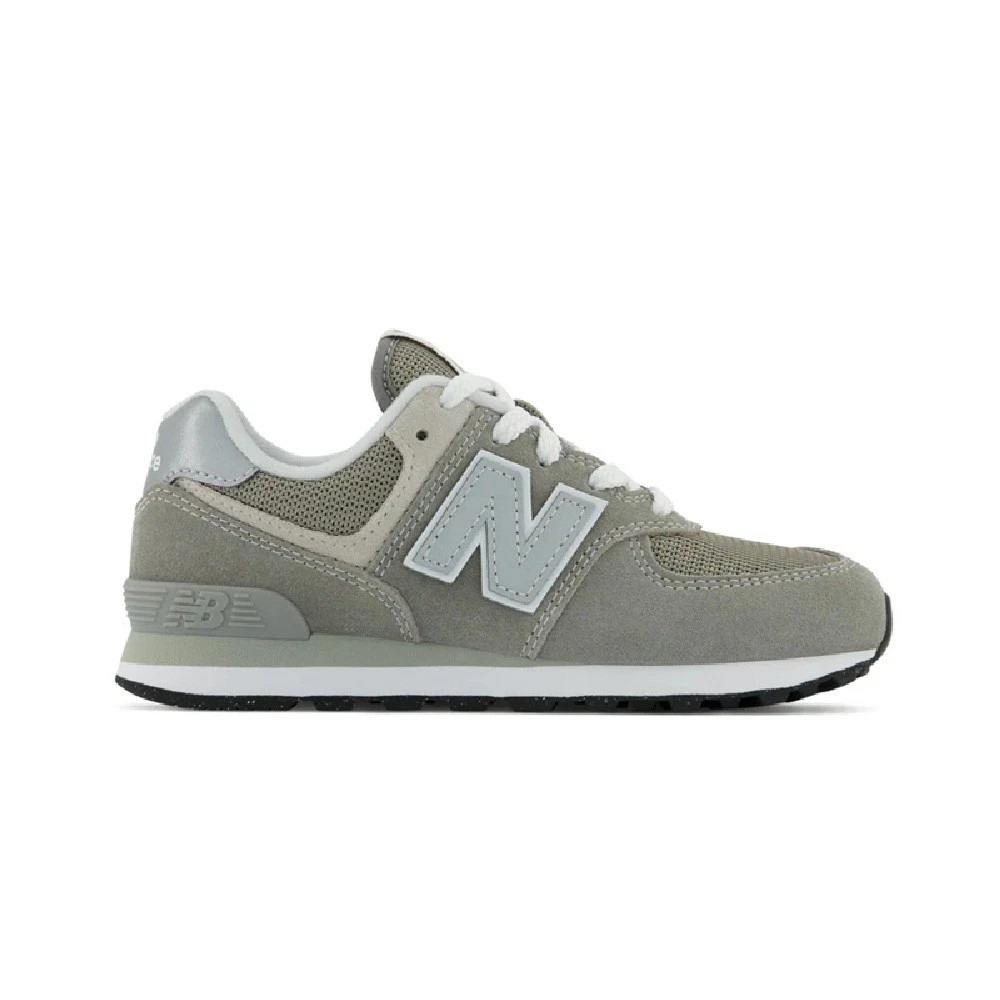 New Balance 574 Core Big Kids Size 1 Grey White Shoes Sneakers PC574EVG NEW